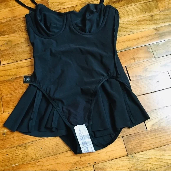 Norma Kamali Women’s Standard Underwire Swim Dress Mini Black Size S - Picture 10 of 16